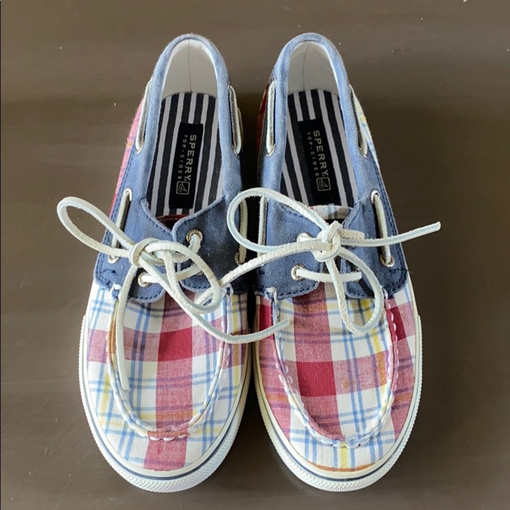 SPERRY TOP-SIDER Bahama Plaid Girls Size 3